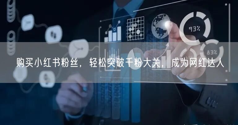 购买小红书粉丝，轻松突破千粉大关，成为网红达人